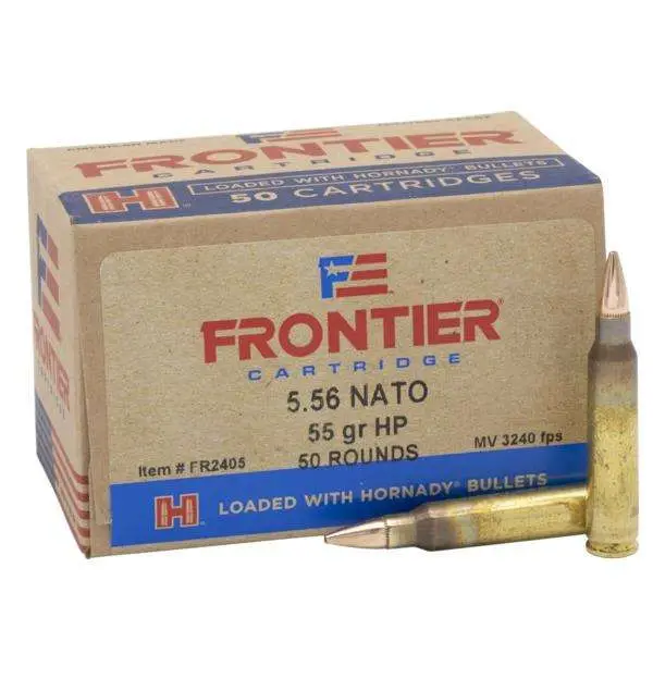 FRONTIER® 5.56 NATO 55 GR HOLLOW POINT MATCH™ (50 - ORIENTED) 50RD/BX 10BX/CS