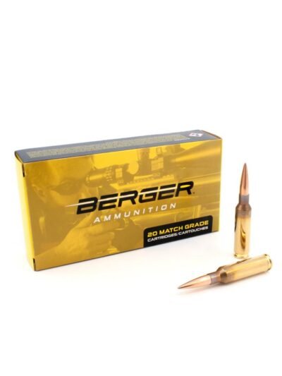 Berger Target Rifle Ammunition 6.5 Creedmoor 153.5 gr LRHT 2702 fps 20/ct