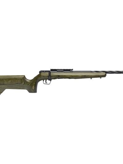 Savage Arms B22 Timber Tactical Rifle .22 LR 10rd Magazine 18" Threaded Spiral Barrel Green Laminate Stock