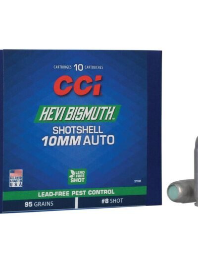 CCI Pest Control Bismuth Shotshell Ammunition 10mm Auto 8 shot 1300 fps 10/ct