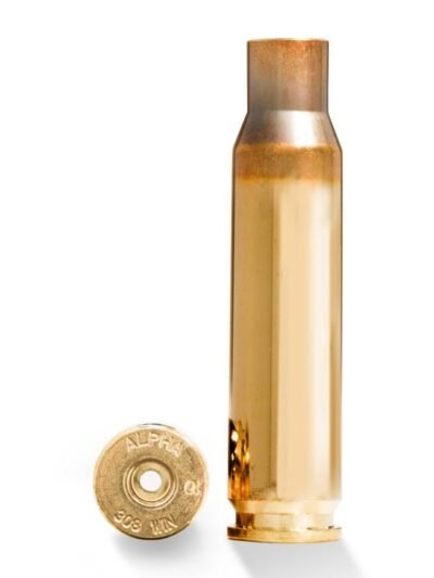 Alpha Munitions Ultra Premium Unprimed Brass Cartridge Cases .308 Winchester Brass - Small Rifle Primer 100/Box