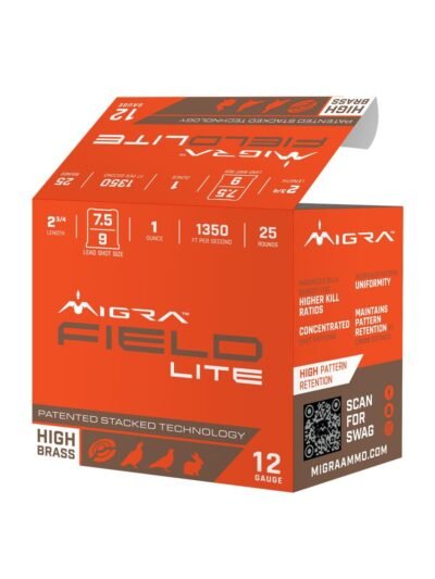 Migra Field Lite Stacked Shotshells 12ga 2-3/4" 1oz 1300 fps #7.5 & #9 25/ct