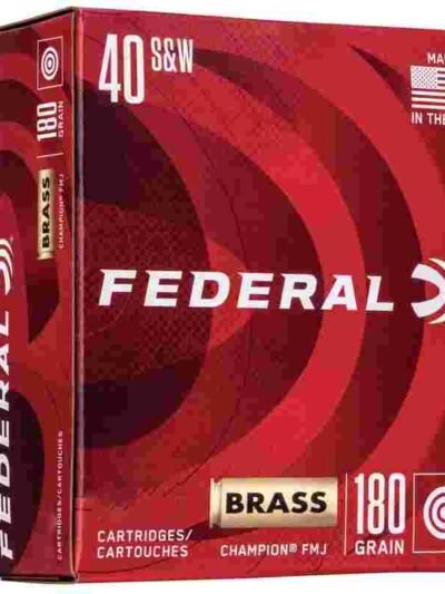 Federal Champion Handgun Ammunition .40 S&W 180gr FMJ 1000 fps 400/ct (Bulk Box)