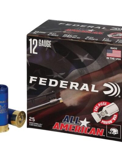 Federal All American Shotshells 12ga 2-3/4" 1-1/8oz 1145 fps #7.5 25/ct