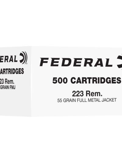 Federal Bulk Rifle Ammunition .223 Rem 55gr FMJ 3240 fps 500/ct
