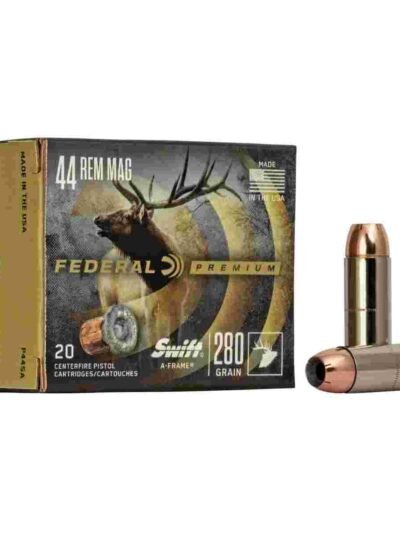 Federal Premium Vital-Shok Handgun Ammunition .44 Mag 280 gr SAF 1170 fps 20/box