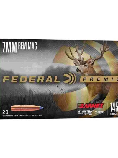 Federal Barnes LRX Rifle Ammunition 7mm Rem Mag 145gr PT 20/ct