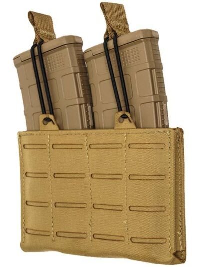 TacShield RZR Molle Double Rifle Magazine Pouch Coyote Brown