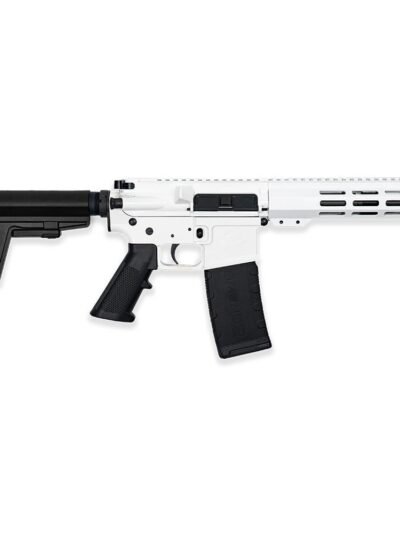 GLFA 223 Wylde Braced Pistol .223 Wylde 30rd Magazine 7.5" Nitride Barrel White Finish