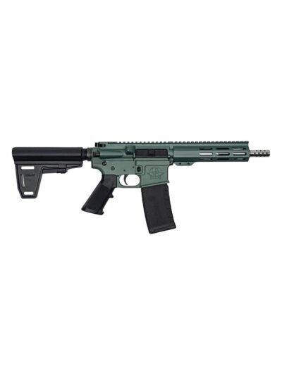 GLFA 223 Wylde Braced Pistol .223 Wylde 30rd Magazine 7.5" Stainless Steel Charcoal Green Finish