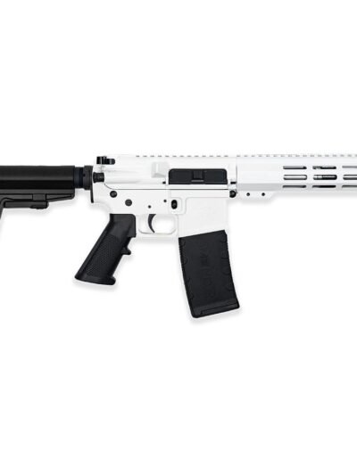 GLFA 223 Wylde Braced Pistol .223 Wylde 30rd Magazine 7.5" Stainless Steel Barrel White Finish