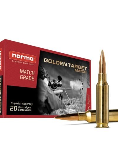 Norma Golden Target Match Rifle Ammunition 6.5 Creedmoor 143gr BTHP 2723 fps 20/ct