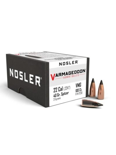 Nosler VarMageddon Rifle Bullets .22 cal .224" 40 gr FB-TIPPED 100/ct