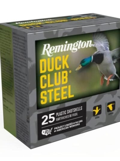 Remington Duck Club Steel Shotshells 12ga 3" 1-1/4oz 1400 fps #BB 25/ct