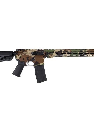 Shark Coast Tactical "M81 Woodland" Rifle 5.56mm 30rd Magazine 16" Barrel 15" MLOK Handguard