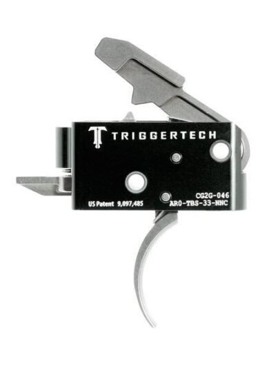 TriggerTech AR15 Competitive Curved Trigger 2 Stage Stainless Steel/Black