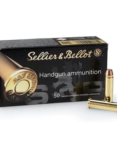 Sellier & Bellot Handgun Ammunition .357 Mag 158gr LFN 1125 fps 50/ct
