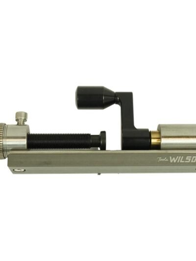 Wilson Stainless Case Trimmer Kit with Micro-Adjust Stop .50 Cal wtih 50 BMG Case Holder Stand and Clamp TiN Cutter