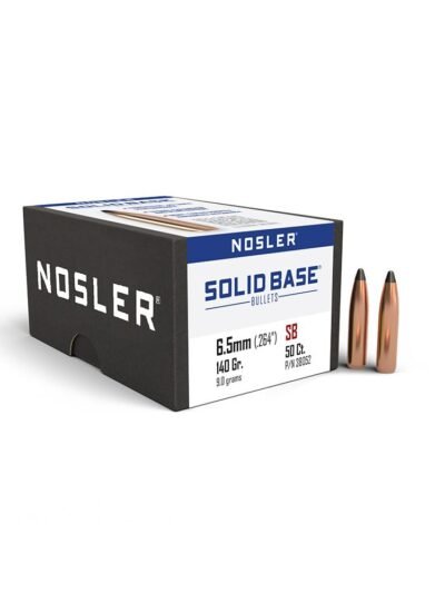 Nosler Solid Base Rifle Bullets 6.5mm .264" 140 gr 50/ct