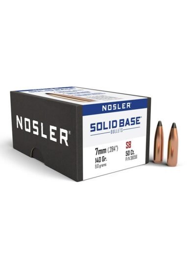 Nosler Solid Base Rifle Bullets 7mm .284" 140 gr 50/ct