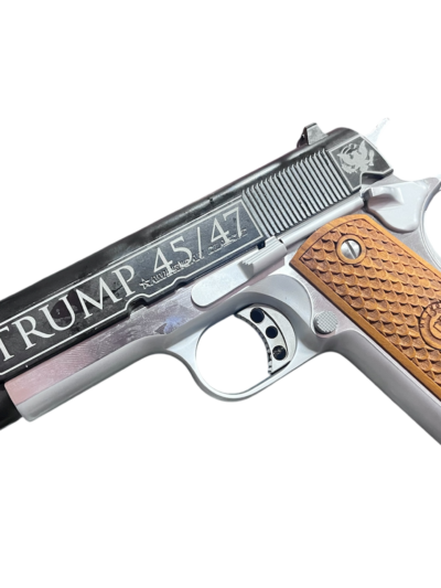 AMERICAN CLASSIC TROPHY 1911 45ACP 5" TRUMP GOLDEN ERA BLACK/SILVER 8RD