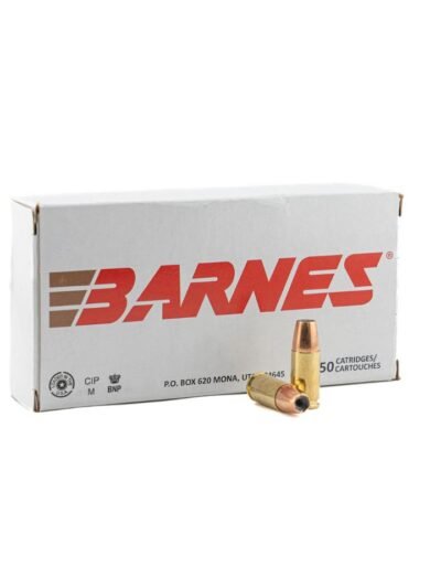 Barnes Defense Sierra JHP Handgun Ammunition 9mm Luger 115gr JHP 1135 fps 50/ct
