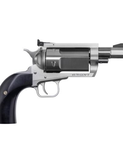 Magnum Research Exclusive BFR Rolling Thunder Handgun .45-70 Gov't 5rd Capacity 3" Barrel Silver with Black Grips