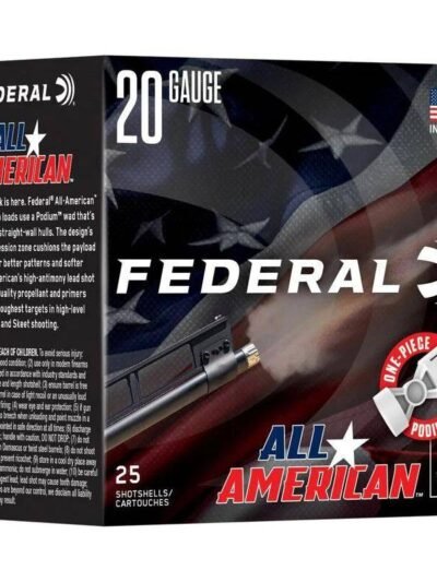 Federal All American Shotshells 20ga 2-3/4" 7/8oz 1200 fps #7.5 25/ct
