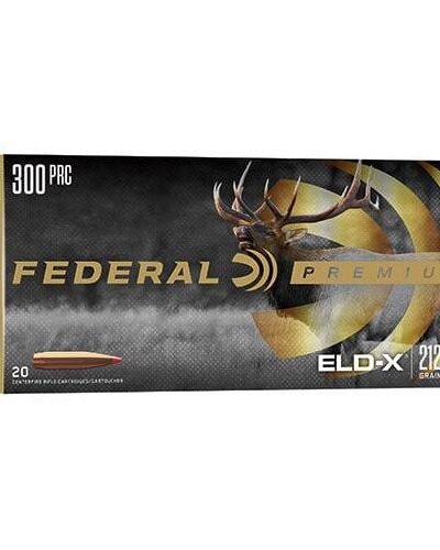 Federal Premium ELD-X Rifle Ammunition 300 PRC 212gr PT 2860 fps 20/ct