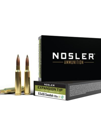 Nosler ETA Rifle Ammunition 6.5x55 120gr SP 2756 fps 20/ct