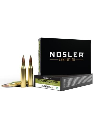 Nosler ETA Rifle Ammunition .243 Win 90gr SP 3050 fps 20/ct