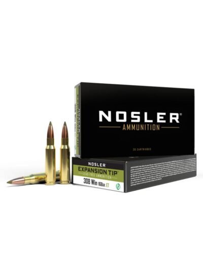 Nosler ETA Rifle Ammunition .308 Win 168gr ET SP 2750 fps 20/ct