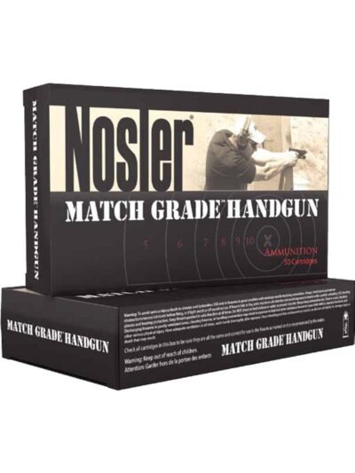 Nosler Match Grade Handgun Ammo .45 ACP 185 gr JHP 915 fps 50/ct