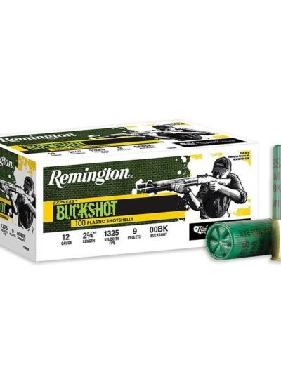 Remington Express Buckshot Shotshells 12ga 2-3/4" 9 plts #00 1325 fps 100/ct