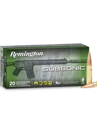 Remington Subsonic Rifle Ammunition .300 AAC Blackout 220gr OTFB 940 fps 20/ct