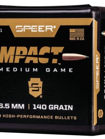 Speer Impact Medium Game Rifle Bullets 6.5mm 140gr TIPPED PLATED CB 50/rd