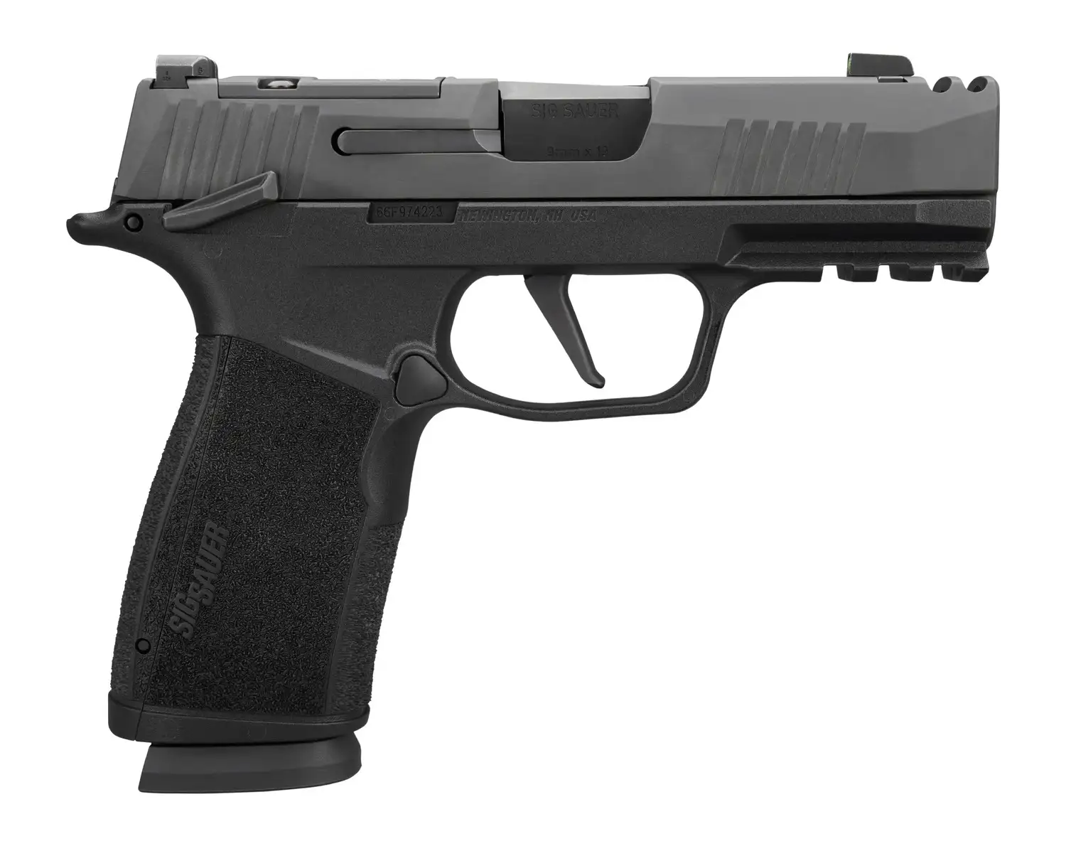 SIG SAUER P365 MACRO COMP M.S. 9MM PSTL BLK, 2-17RD MAGS, OPTC RDY, 3.1" BBL COMP'D