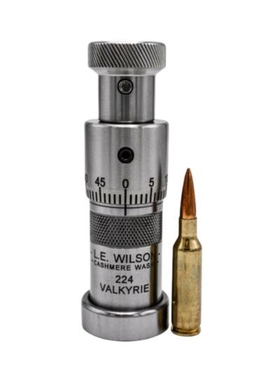 L.E. Wilson Stainless Steel Bullet Seater Die with Micrometer Adjustment 22 Creedmoor
