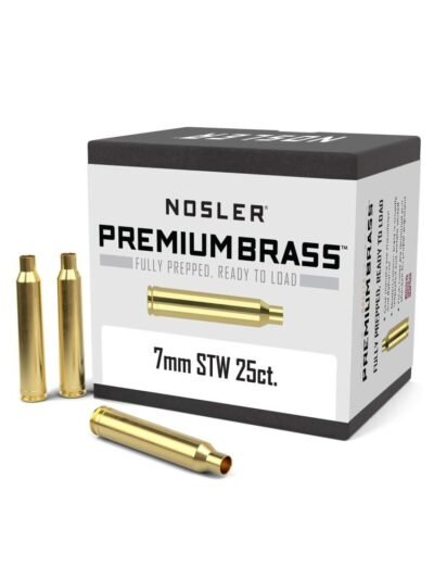 Nosler Unprimed Brass Rifle Cartridge Cases 7mm STW 25/ct