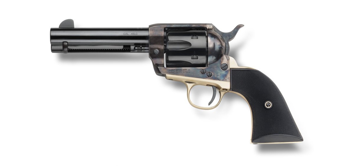 Pietta 1873 Gunfighter Handgun .357 Mag 6rd Capacity 4.75" Barrel Black Grips