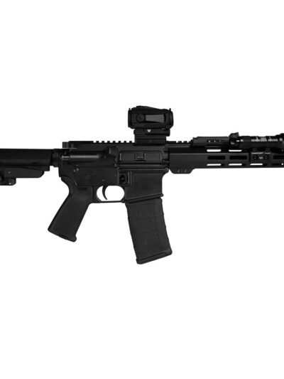Shark Coast Midnight AR Pistol Bundle 5.56mm 30rd Magazine 10.5'' Threaded Barrel Vortex Sparc Red Dot Streamlight ProTac SBA3 Brace