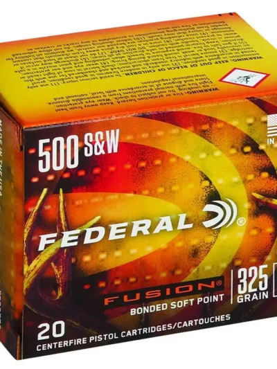 FEDERAL 500 S&W 325GR FUSION 20 RD/BX 10 BX/CS