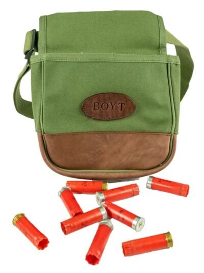 Boyt Signature Series Canvas and Leather Shell Pouch OD Green