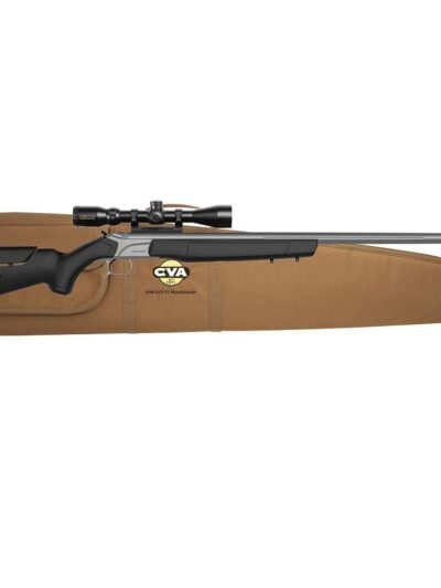 CVA Accura MR-X Muzzleloader Rifle 50 Cal Stainless Steel Black KonusPro 4-12x44 IR BDC Reticle