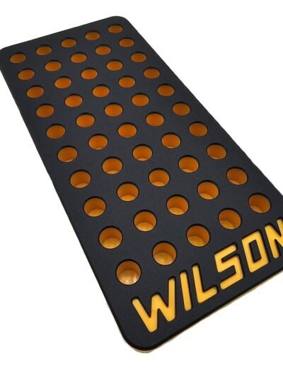 L.E. Wilson Reloading Tray .380" 50 Hole Black/Yellow