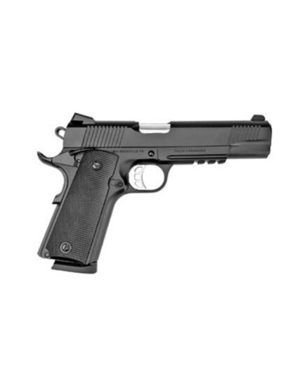 Tisas 1911 Duty B45R Handgun .45 ACP 8rd Magazine 5" Barrel Black Cerakote w/Rail