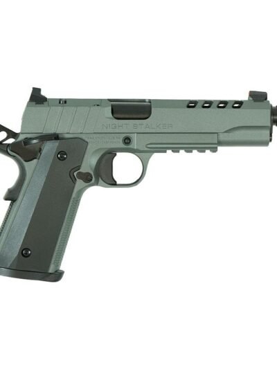 Tisas 1911 Night Stalker SF Handgun 9mm Luger 9rd Magazine(2) 5" Threaded Barrel Grey Cerakote Finish