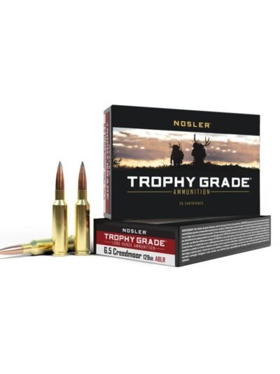 Nosler Trophy Grade Accubond Long Range Rifle Ammunition 6.5 Creedmoor 129gr ABLR SP 2850 fps 20/ct