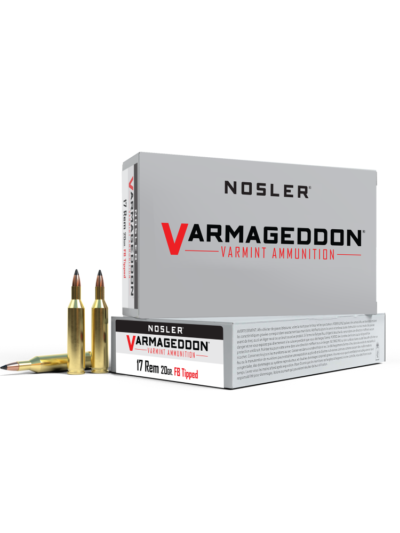 Nosler Varmegeddon Rifle Ammunition .17 Rem 20 gr FB Tipped 4200 fps 20/ct