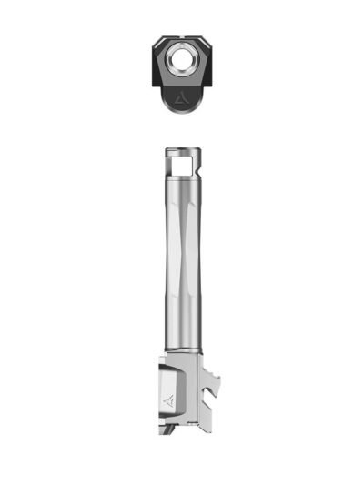 Radian Weapons Afterburner and Ramjet Combo Ported Barrel and Compensator for Glock Gen 6 19/45 Grey